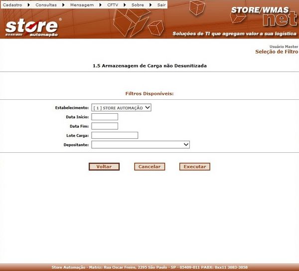 1.5 ARMAZENAGEM DE CARGA NÃO DESUNITIZADA